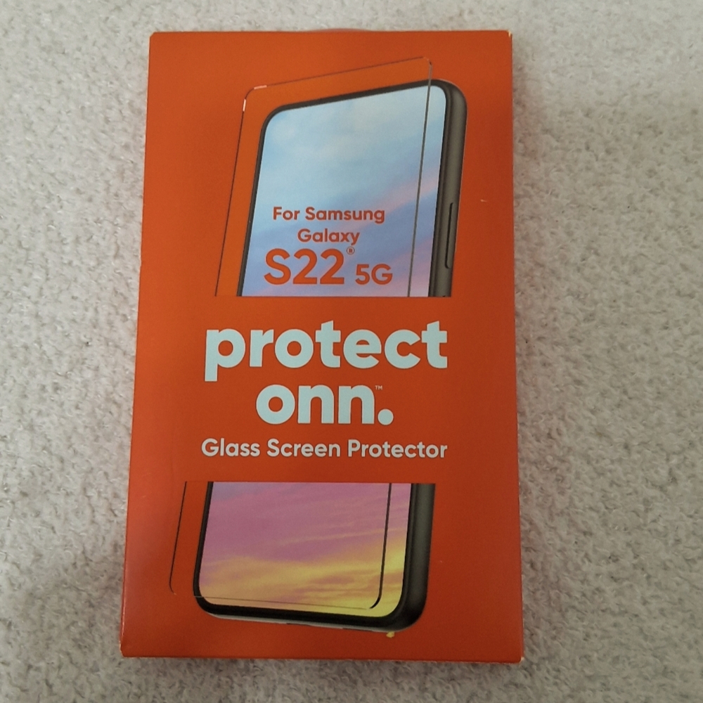 NIB onn. Glass Screen Protector for Samsung Galaxy S22